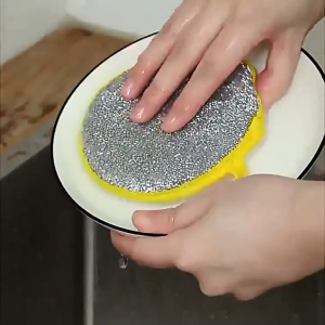 SEA JJT ฟองน้ำทำความสะอาดครัวอเนกประสงค์ สำหรับจานและหม้อ แบบสองด้าน