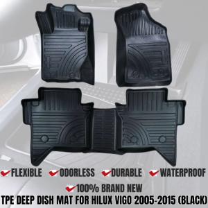 OCAS TPE DEEP DISH MAT FOR HILUX VIGO 2005-2015 (BLACK) (12340)