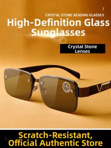 JIFANPAUL | HD Crystal Glass Sunglasses Teashade Lens Frameless