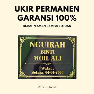 BATU NISAN KERAMIK GRANIT UKURAN 15X20 | BATU NISAN MAKAM KUBURAN