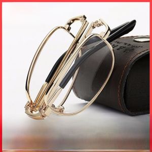 Automatic Zooming Folding Reading Glasses for Men And Women Anti Blue Light Fatigue Relief Bifocal Distance And near Use