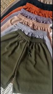 READY CELANA PENDEK GEMES CRINKLE POLOS