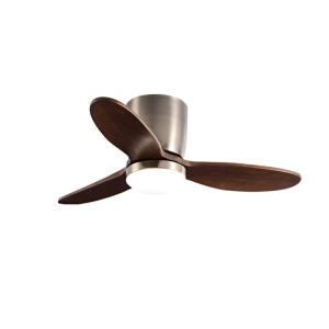 HD | Wooden Retro Small Size Silent Ceiling Fan Light