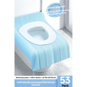 MONLEYTA | Disposable Toilet Seat Cover Hotel Guest Room Maternity Extra Large Waterproof Thickened Bathroom Seat Cushion Cover