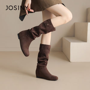 Josiny | Womens Flat Padded High Knight Boots
