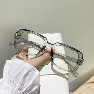 JN IMPRESSION แว่นตาแฟชั่นแว่นตาธรรมดาเดินทางประจำวันแว่นตาป้องกันสีน้ำเงินกรอบสี่เหลี่ยมขนาดเล็กแบบคลาสสิก