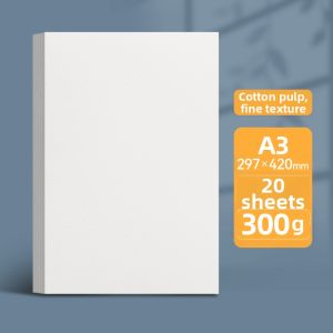 YUANHAO | Thick Cotton Mixed Paper for Beginner Watercolor Drawing 300g