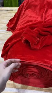 Vải Nhung Đỏ Dày Cao Cấp Decor Tết 2025 -Khăn Trải Bàn Đỏ Vải Phi Lụa Trang Trí Phông Nền Đỏ Chụp Ảnh Sự Kiện