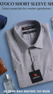 Áo sơ mi tay ngắn Khatoco (M-3XL)