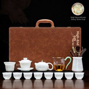 XIANGYE | Luxury White Porcelain Tea Set