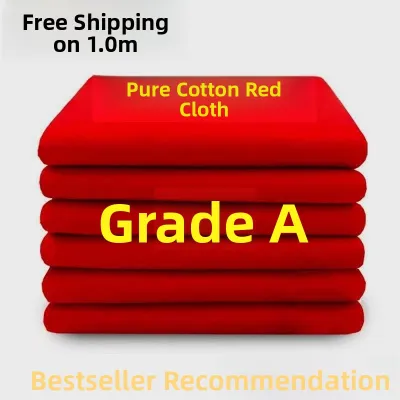 Pure Cotton Red Cloth Buddha Hall Decoration Block Patchwork Offering Material for Happy Occasions And Buddha Worship