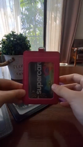 Personalized leather ID holder