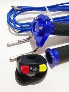 Gas spontan 2 kabel gas tali gas +saklar universal Pcx aerox nmax lexi MX RX king satria Vixion Scorpio Tiger Megapro Mio Vario Scoopy beat KLX - CRF - NINJA VIXION R15 CBR MT15 R25 NINJA 250 Dll universal