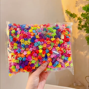 100/pcs Dopamine Colorful Kids Hairclips Small Size Baby Hair Clips Cute Small Clips Gift Hair Accessories for Girls