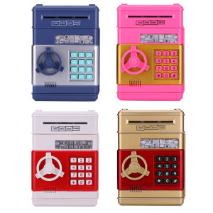 【HOT】Electronic ATM Password Coins Safe Box Automatic Deposit Piggy Bank Toys