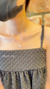 Dây chuyền bạc mặt đá CZ cực sang trọng SILVER CHIC bạc 925