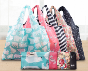 New Nylon Environmental Protection Shopping Bag Folding Portable Shopping Bag Large Capacity Waterproof Supermarket Handbag Reuse