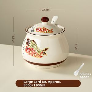 onlycook | Heat-Resistant Ceramic Seasoning Jar