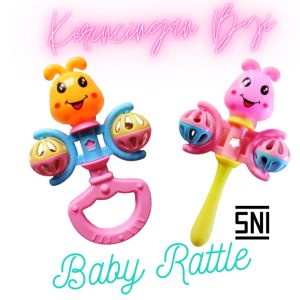 Mainan Bayi Kerincingan LampuLED Mainan Anak Edukasi Sensor Motorik Bunyi Toys Rattle Berstandar SNI