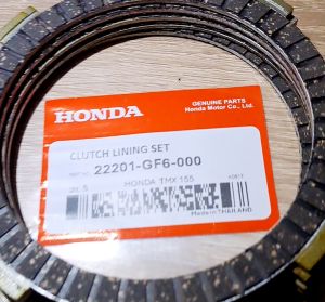 CLUTCH LINING SET HONDA TMX 155 125 RUSI SKYGO EURO ROUSER 135 22201GF6000 THAILAND GENUINE PARTS