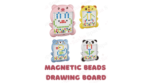 Magnetic Beads Drawing Board for Kids Doodle Magnetic Dot Art Toddler Educational Montessori Toy | Travel Toy - Age 3 and Above