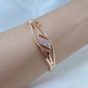 Gelang Tangan Bangle Wanita Aksesoris Fashion Awet Tahan Lama Anti Karat Cocok Untuk Harian G5-1H