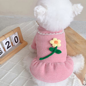 Mùa Thu Đông Váy Cho Chó Miley Pomeranian Yorkie Teddy Bichon Ấm Áp Quần Áo Cho Thú Cưng Quần Áo Mùa Đông Cho Mèo