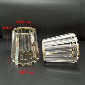 Chandelier E14 Accessible Luxury Crystal Lampshade Table Lamp Wall Lamp Shell Cover European Style Neutral E27 Creative Glass Lampshade Accessories