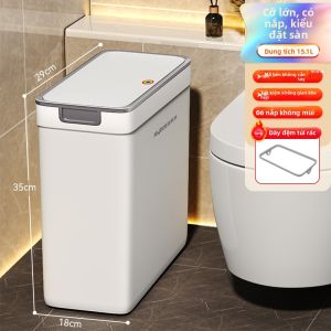 Joybos | Thùng Rác Treo Đậy Nắp cho Phòng Tắm Kích Thước Lớn