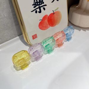 Portable Travel Toothbrush Storage Clip Dustproof Protective Cap Cover for Electric Toothbrush Head Soft Pastel Modern Minimalist Style