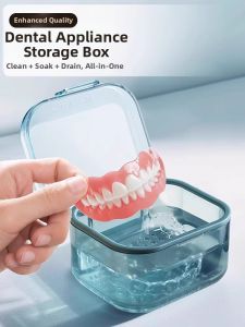 MENGYUXI | Elderly Denture Storage and Cleaning Box Full Set Accommodation