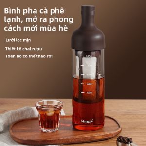 MONGDIO | Máy Pha Cà Phê Lạnh & Drip Coffee Kính Dung Lượng Lớn