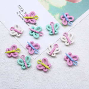 Alloy Dripping Oil Two Colors Alloy Butterfly Small Pendant DIY Handmade Bracelet Necklace Earrings Bead Accessories Material