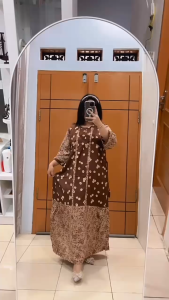 Gamis Lebaran 2025 Viral // Gamis Motif Terbaru 2024