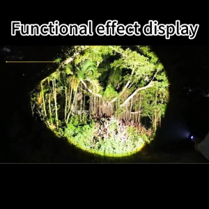 1000 meter lampu boleh zoom USB pengecas dengan lampu sampingan COB Reka bentuk kalis air jangka hayat yang panjang