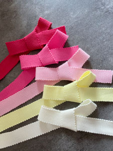 Soft Pure Cotton Ribbon Hat with Fine Texture Handmade DIY Small Butterfly Knot Colorful Silk Ribbon Sewing Accessories