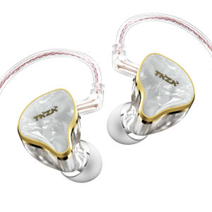TKZK TK02 Tesla Mạch Từ Kép DD Tai Nghe Có Dây HiFi In-Ear Màn Hình Tai Nghe Chụp Tai Mạ Vàng 2 Chân Cáp IEMS