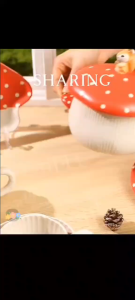 Creative Mushroom Dish Featured Ceramic Cooking Dishes Restaurant Food Decoration Dim Sum Salad Dessert Dish Kitchen Tableware