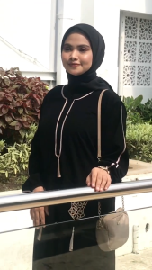 gamis hitam ori jetblack terompah tasle saku by sabella abaya