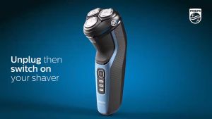 Máy cạo râu khô và ướt cao cấp thương hiệu Philips S3206/09 tích hợp đầu tỉa mai - Hàng Nhập Khẩu (Bảo Hành 2 Năm)