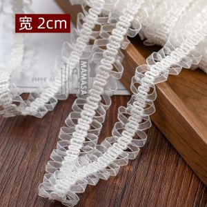 ริบบิ้นผ้ากว้าง โปร่งแสง เส้น ลูกไม้ เส้น ขนาด 2 ซม สำหรับงาน DIY ทำมือ อุปกรณ์ตกแต่งเสื้อผ้า สไตล์หอมละมุน วัสดุเย็บผ้าสำหรับตกแต่งบ้าน