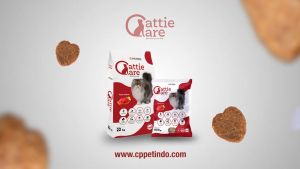 Makanan Pakan Kucing CATTIE CARE TUNA CHICKEN BEAUTY FRESHPACK REPACK 800 GRAM