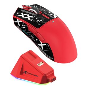 ATTACK SHARK | ATTACK SHARK X11 Wireless Gaming Mouse 49G Lightweight PAW3311 22000DPI Tri Mode RGB Magnetic Charging Dock for PC Laptop Gamer