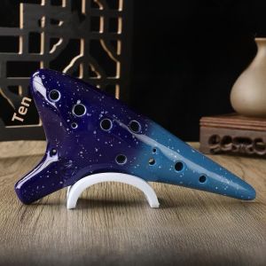 Yueyin 12 Holes Middle C Scale Clay Flute 12AC Scale Teaching Full Set for Beginners Adult Learning with Yueyin Brand