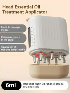 【Free shipping】ead essential oil massager electric scalp applicator electric massage comb