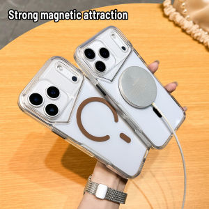 Transparent Magnetic Phone Case Silicone For iPhone 17 Pro Max 17 16 15 13 12 11 15 Plus 14 12 Pro Cover Funda Wireless Charging