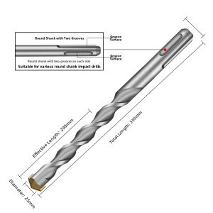 HUANGXIAOCHAO | Concrete Wall Drilling Chisel Head Long Shank Various Handle