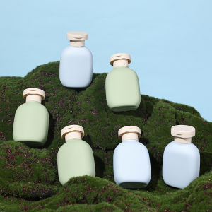 3 Chai 100Ml Chai Nhựa Trống Màu Xanh Lá Cây/Xanh Dương Có Nắp Lật - Chai Du Lịch Bằng Nhựa Có Thể Đổ Lại Cho Dầu Gội Dầu Xả