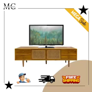 🔥【LOCAL SELLER】🔥 CLASSIC SOLID TEAK WOOD TV CONSOLE (FREE DELIVERY & INSTALATION)