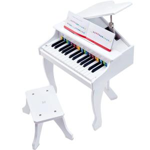 Hape | Elegant White Wooden Baby Electronic Piano Toy